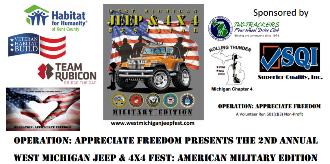 West Michigan Jeep and 4x4 Fest! American Military Edition Charity event