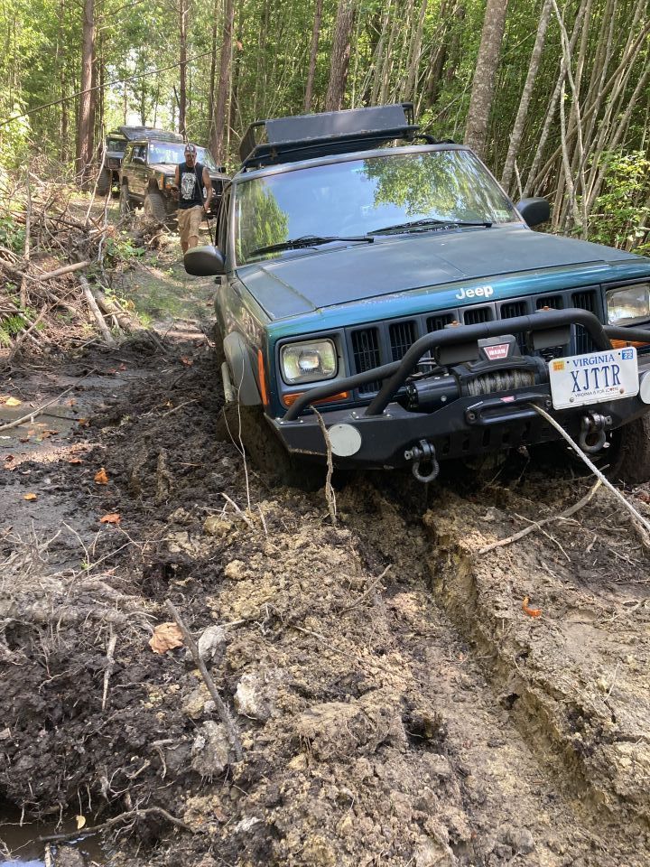 Had to do some winching last weekend at the W2W Proving Grounds. This mud hole was nasty and took down everyone :) Gave me a chance to use my new Smittybilt X20 10K though! Checkout our YT channel @Where2Wheel to see the video of getting this Jeep out. Also if you live in SE VA checkout W2WParks.com to help us fund an ORV park in the 757. Or if you want to be a part owner of an offroad park them visit W2WParks.com